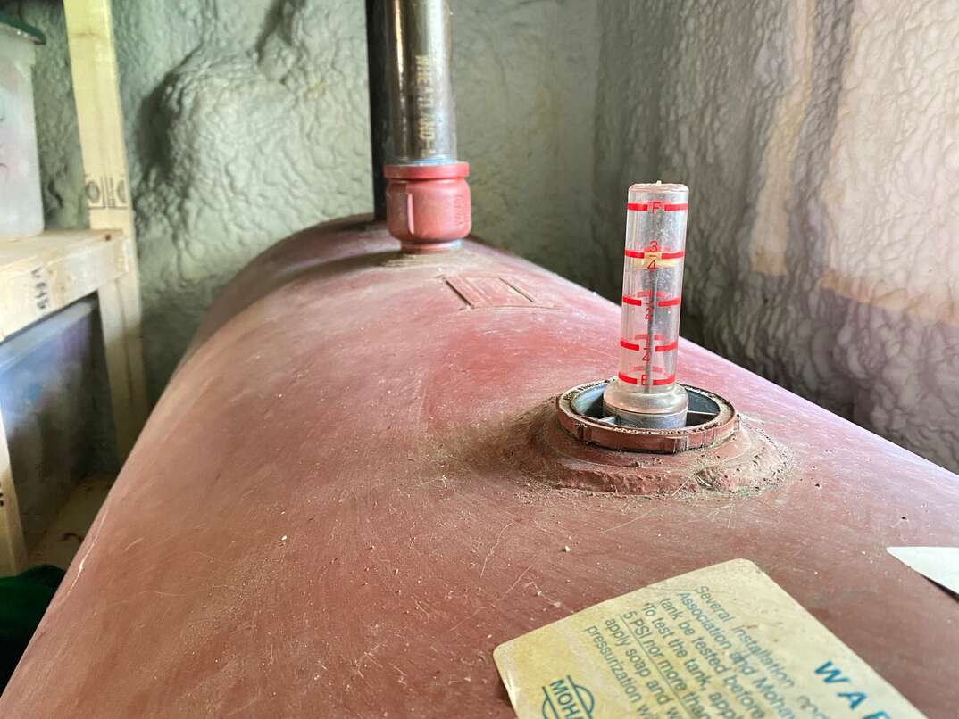 Residential heating oil tank in a Centereach, NY home